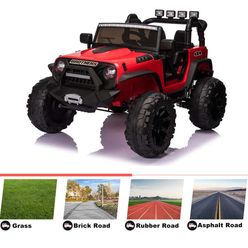 2 seater ride on jeep with parental remote control cheap